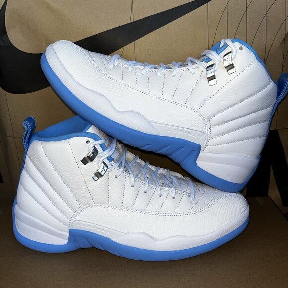 NEW Nike Air Jordan 12 Retro Melo UNC Blue White CT8013-112 Men Size 7